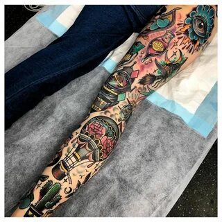 What a rad leg sleeve by @cold_servo_pie 😍 😍 😍 Full sleeve t