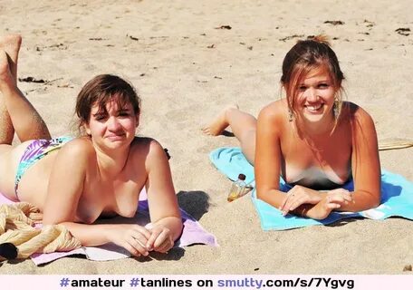 #amateur #tanlines #friends #beach #topless smutty.com