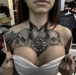 Girly Chest Tattoo Designs Free Porn.