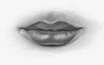Black And White Lips Drawing at PaintingValley.com Explore c