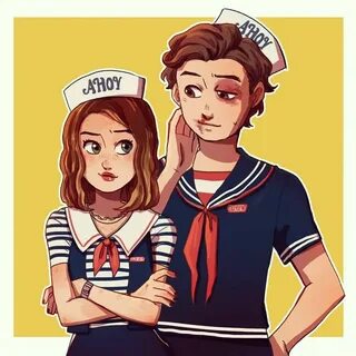 Stranger Things Robin and Steve by Cata cata.crow, Scoops Ah
