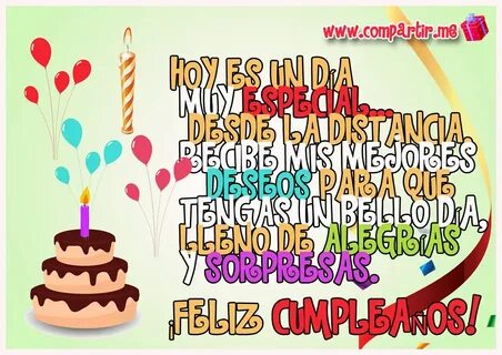 Frases de amor: Postal en HD de Feliz cumpleaños con frase. 