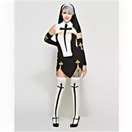 Adult Bad Habit Nun Costume - Spencer's