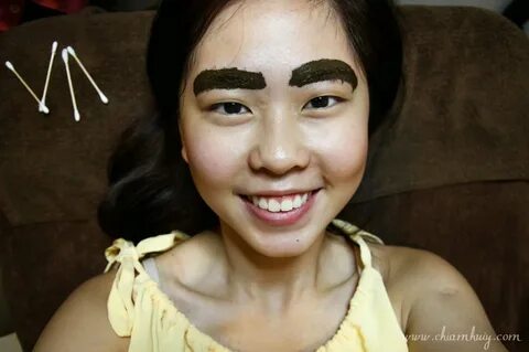 Asian girl eyebrow meme