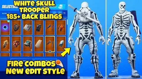 NEW WHITE "SKULL TROOPER" SKIN Showcased With 185+ BACK BLIN