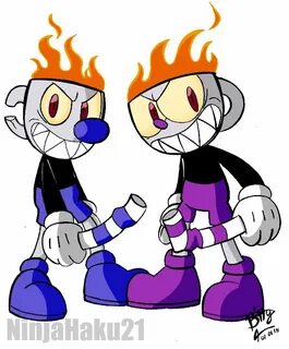 Cuphead-Bad ending Cuphead and Mugman by NinjaHaku21 on Devi