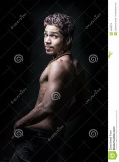 Topless black model stock photo. Image of background - 48404