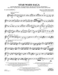 Stephen Bulla 'Star Wars Saga - Eb Alto Saxophone 2' Sheet M