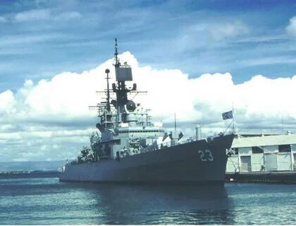 US NAVY USS HALSEY CG-23 GUIDED MISSILE CRUISER SHIP MILITAR