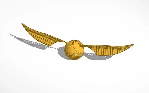 3D design Snitch Dorado Harry Potter Tinkercad