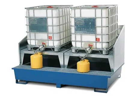 IBC Spill Containment Pallet - 2 IBC Totes - Platform, 2 Sta