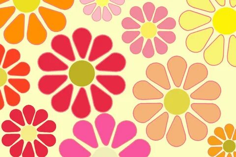 peace and love flower power girl - Clip Art Library