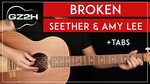 Broken Guitar Tutorial Seether & Amy Lee Guitar Lesson Stand