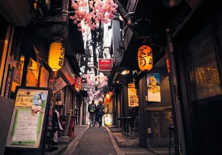 Tokyo - Memory Lane - Yakitori Alley - Cherry Blossoms