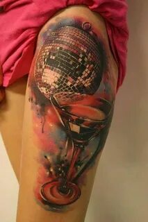 Disco Ball Tattoo Motive - Ideas Tattoos, Hyper realistic ta