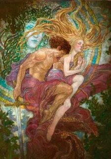 Below the starry clusters bright Fairytale art, Romantic art