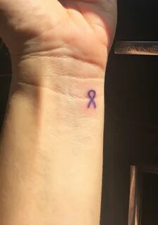 Awareness ribbon tattoo for epilepsy. Awareness ribbons tatt