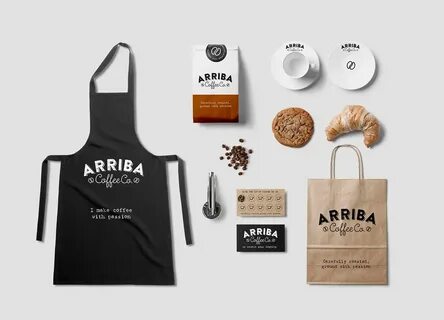 Arriba Coffee Co. on Behance Coffee design, Coffee shop design, Coffee branding
