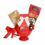 Shop Alder Creek Gift Baskets Lindt Red Mug Gift Set - Overs