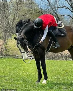 Bella Hadid sports Tommy Hilfiger equestrian attire while ri