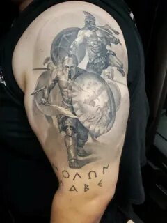 Tattoo uploaded by Saki Galanis * Spartan tattoo MOLON LABE 