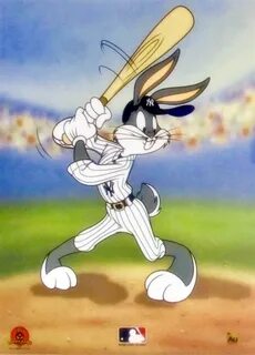 Warner Bros Bugs Bunny N.y Yankees Baseball