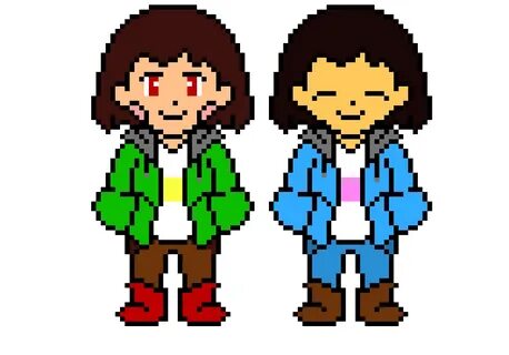 StoryShift Chara and SwapShift Frisk Sprite Pixel Art Maker