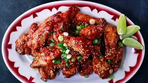 Super Sriracha Wings with Pickled Carrot and Celery Sticks R