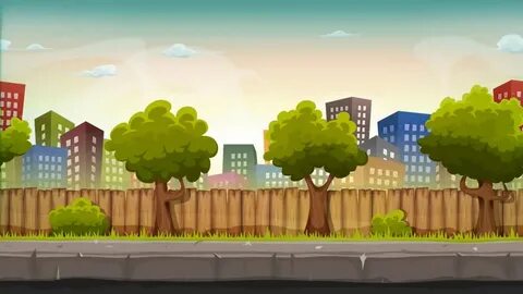 Video Stok seamless street city parallax effect animation (1