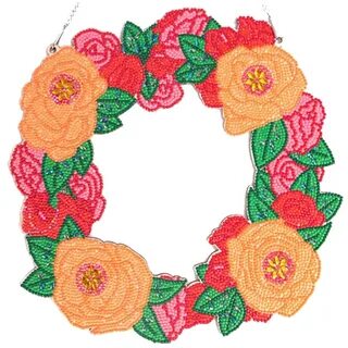 Flower Wreath - 5D DIY Craft Pendant - 30*30CM Peggybuy, цен
