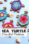 free sea turtle pattern Crochet applique patterns free, Croc