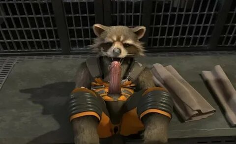 Furry sex game ROCKET RACCOON strokes and cums YaoiSource