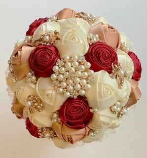 BROOCH BOUQUET and Boutonniere Quinceanera Bouquet Ivory Ets