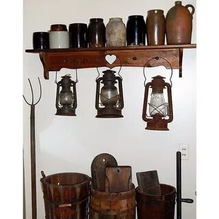 Country Living Home Decor via Polyvore Antique crocks, Primi