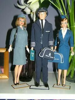 Pan Am Stewardess Barbie, American Airlines Pilot Ken and Am