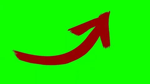 Animated Curving Arrow Green Screen - Анимированная Кривая С