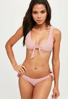 Montce Swim Vert Gingham Kim Top X Fixed Bottom Bikini Set 2