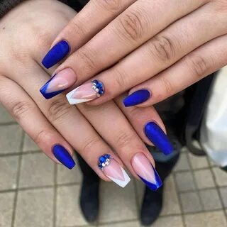 35 trendy blue color nails will inspire you in 2020 Blue omb