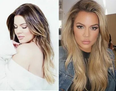 Most recent Pictures Balayage hair blonde khloe kardashian S