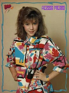 Alyssa Milano Multi-Color Print Shirt Alyssa milano young, A