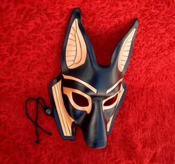 Leather Mask MADE TO ORDER Traditional Anubis Mask... masque