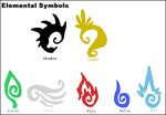 Elemental Symbols by luckyferret06 on DeviantArt Element sym