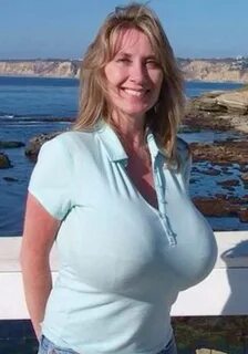 60 year old boobs in t shirt