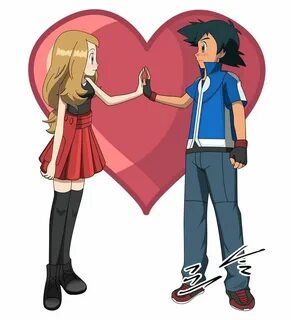 Amourshipping Château Pokemon ash and serena, Ash pokemon, P