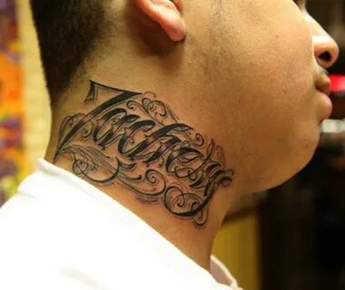 70 Awesome Tattoo Fonts Designs Cuded Name tattoos on neck, 
