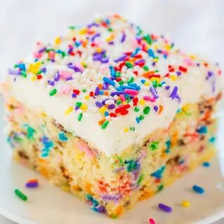 Funfetti Cake with Funfetti Frosting (aka Confetti Cake) - A