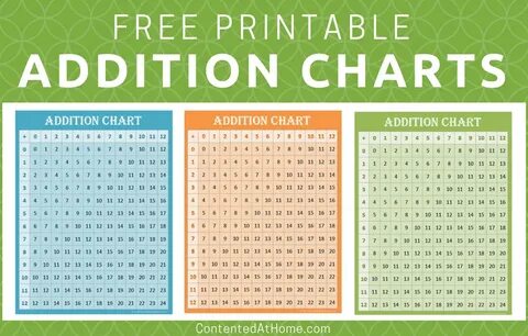 Free Printable Addition Charts Matematika Addition - The Fre