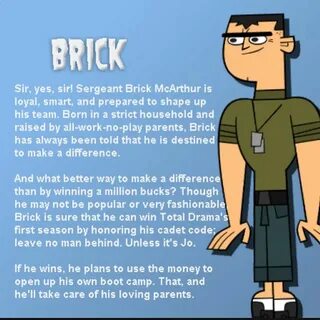 Brick's life Total drama island, Go best friend, Drama serie