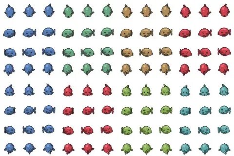 Round fish sprite - RPG TileSet Free Curated Assets for your