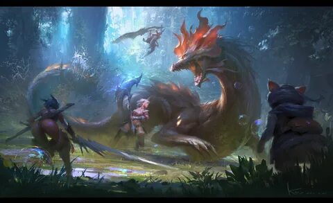 Fan art for Monster Hunter X, Keyi Li Monster hunter art, Mo